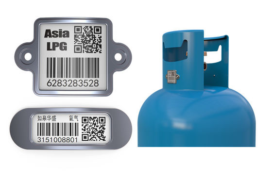 Etiqueta do código de barras do cilindro para bens do cilindro do LPG do agregado familiar no mínimo 20 anos