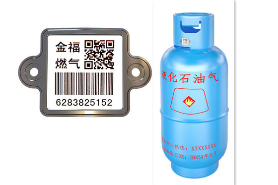 As vendas quentes de XiangKang riscam os códigos de barras de aço do cilindro de gás do esmalte da resistência UID QR 304