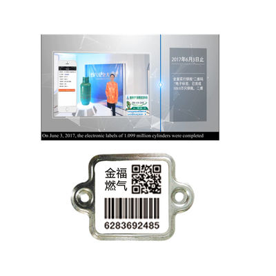 XiangKang avalia primeiramente o ativo esperto do cilindro do Lpg do código de barras do esmalte de aço UV da proteção 304 que segue a etiqueta