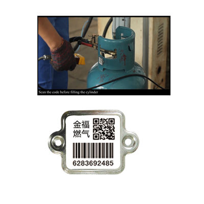 Etiqueta Digital Indentity do código de barras do cilindro de Xiangkang LPG que faz a varredura simplesmente por PDA ou pelo móbil