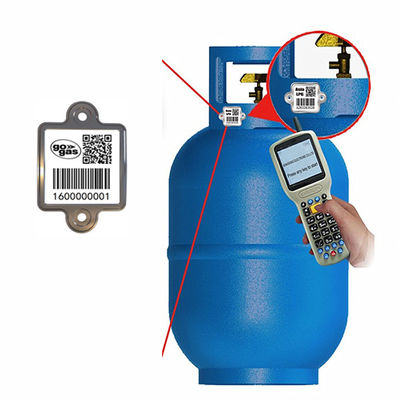 etiquetas da etiqueta de código de barras do cilindro do LPG da resistência de água de 1.2mm