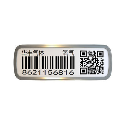 Código de barras cerâmico de seguimento do cilindro do metal do ativo para garrafas de gás industriais