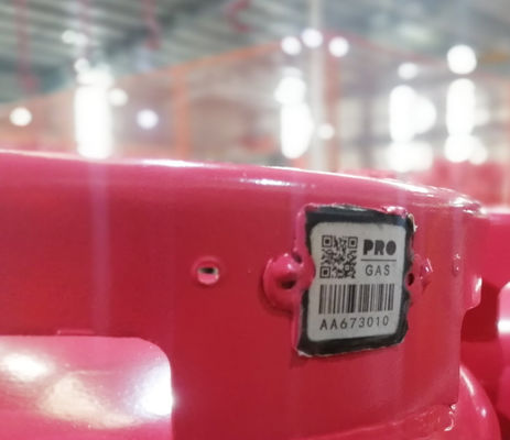 O cilindro de gás de aço do QR Code do esmalte etiqueta a resistência de corrosão