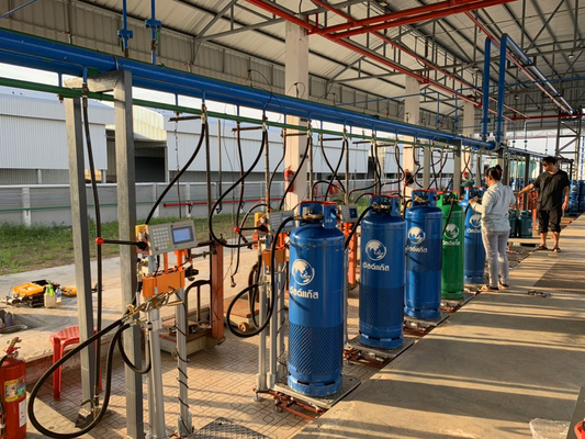 O multi tipo liquefez escalas do enchimento do gás para a estação do serviço de gás do Lpg