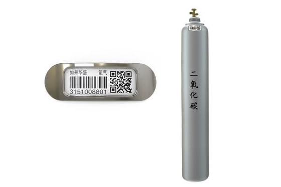 Cilindro de gás líquido que segue a prova de óleo do código de barras do código de Qr