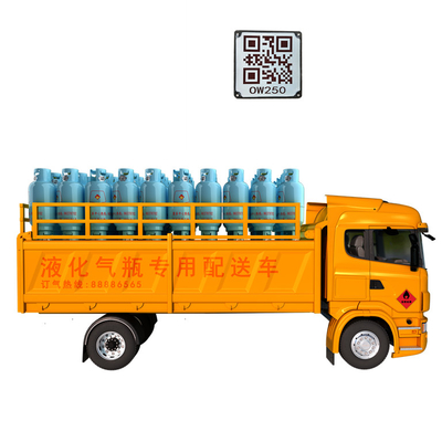 O código de barras de seguimento permanente do quadrado etiqueta 100x100mm para o caminhão de entrega