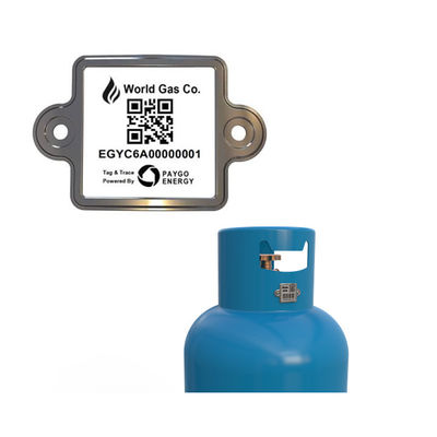 A identificação da identidade de Digitas do cilindro de  com a etiqueta do código de barras de QR etiqueta Anti-UV