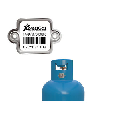 Código de barras uv material especial do cilindro da varredura da proteção QR de Xiangkang aplicado para o gás liquefeito