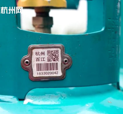 Resistência de alta temperatura 1900F da etiqueta do código de barras do cilindro de Xiangkang para controlar os cilindros do LPG