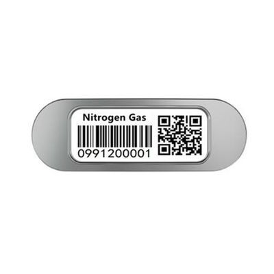 QR Code que solda o código de barras comum SS304 do cilindro do nitrogênio líquido