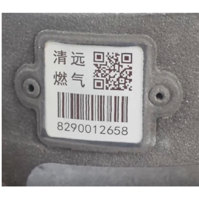 1D codifica a etiqueta do código de barras do cilindro do LPG que segue Asset Management 53x47mm