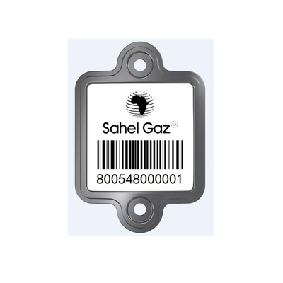 Cilindro de superfície liso do LPG que segue a etiqueta cerâmica de aço inoxidável do código de barras