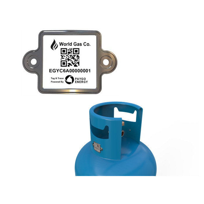 Anos exteriores duráveis do código de barras do cilindro de  LPG 20 que fazem a varredura simplesmente por PDA ou pelo móbil